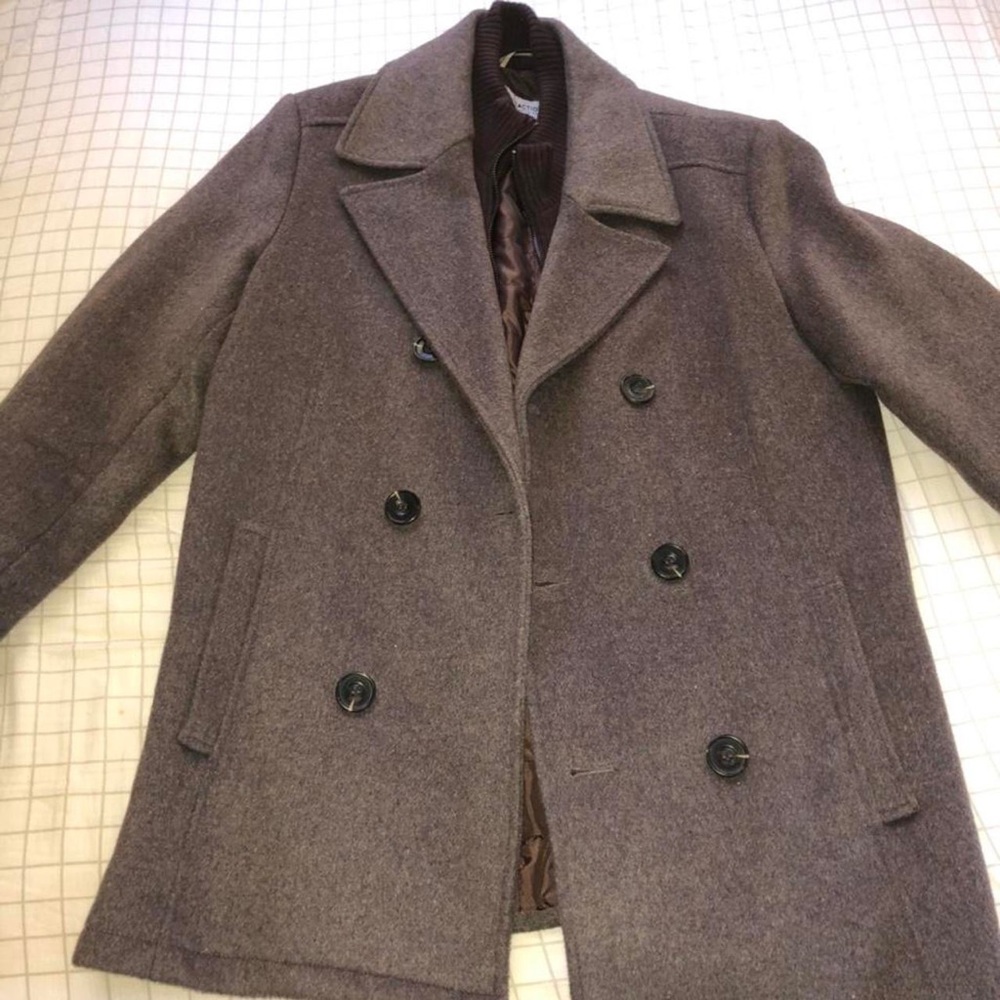 Men’s Kenneth Cole Double Breasted Pea Coat Small